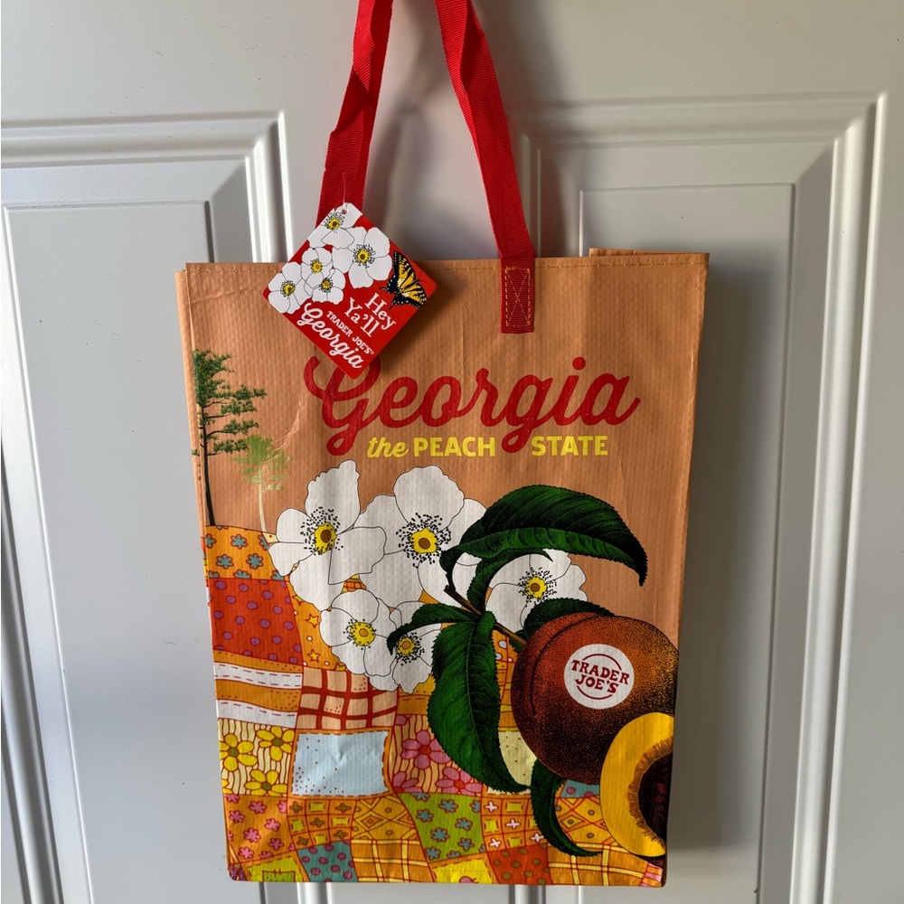 Trader Joe's Georgia Peach State Tote Bag